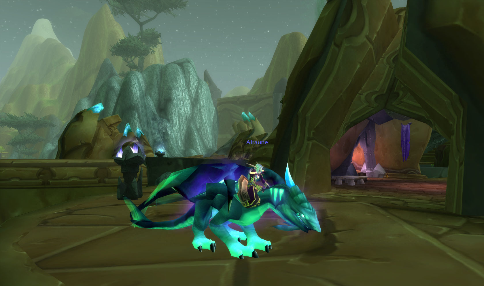 c 嘿嘿~ 终于骑上虚空龙了~ 神圣天赋做了10多天的任务终于完成了