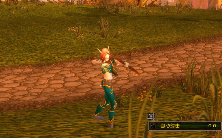 天哪,血精灵女猎人的动作.太有爱了.送美图2张.