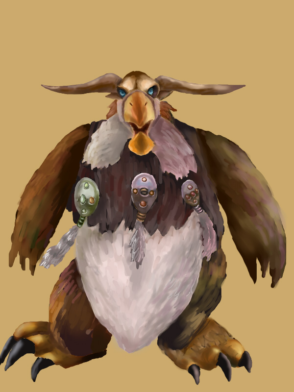 鼠绘傻傻的枭兽一只很萌的