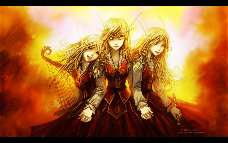 咬人画的-风行者三姐妹