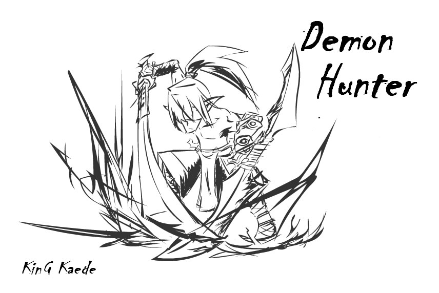 原创新手恶魔猎手第一次投稿大家多多支持更新上色版