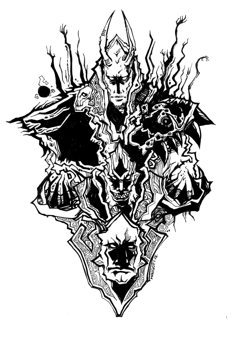 贺岁命题颗门塔罗牌恶鬼thedevilxv