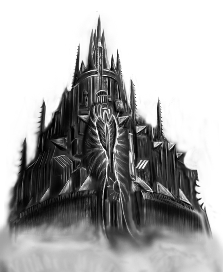 我的第一张手绘,黑白冰封王座=.=!