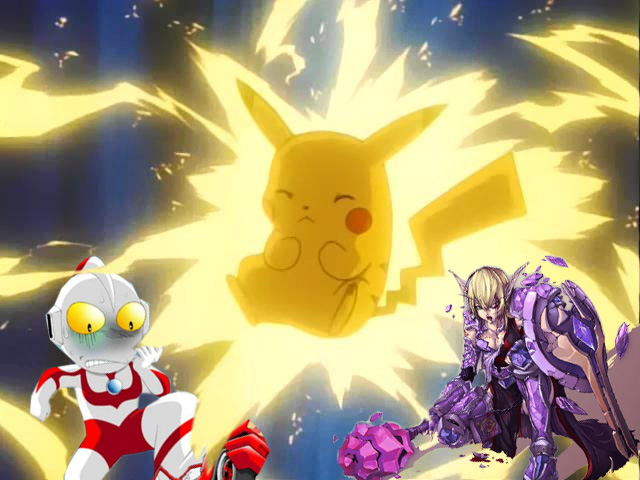 图片来啦皮卡丘大战圣斗士奥特曼21楼强图出现