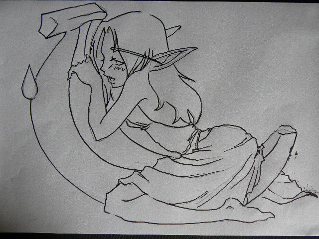 [黑白彩色手绘] 好吧 不再标题 泰兰德q版