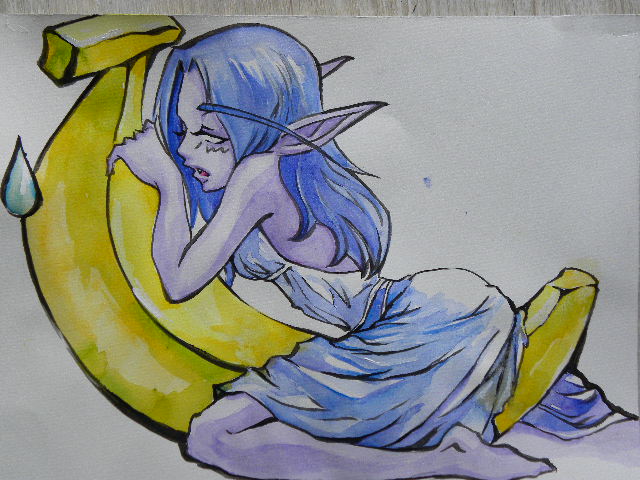 [黑白彩色手绘] 好吧 不再标题 泰兰德q版