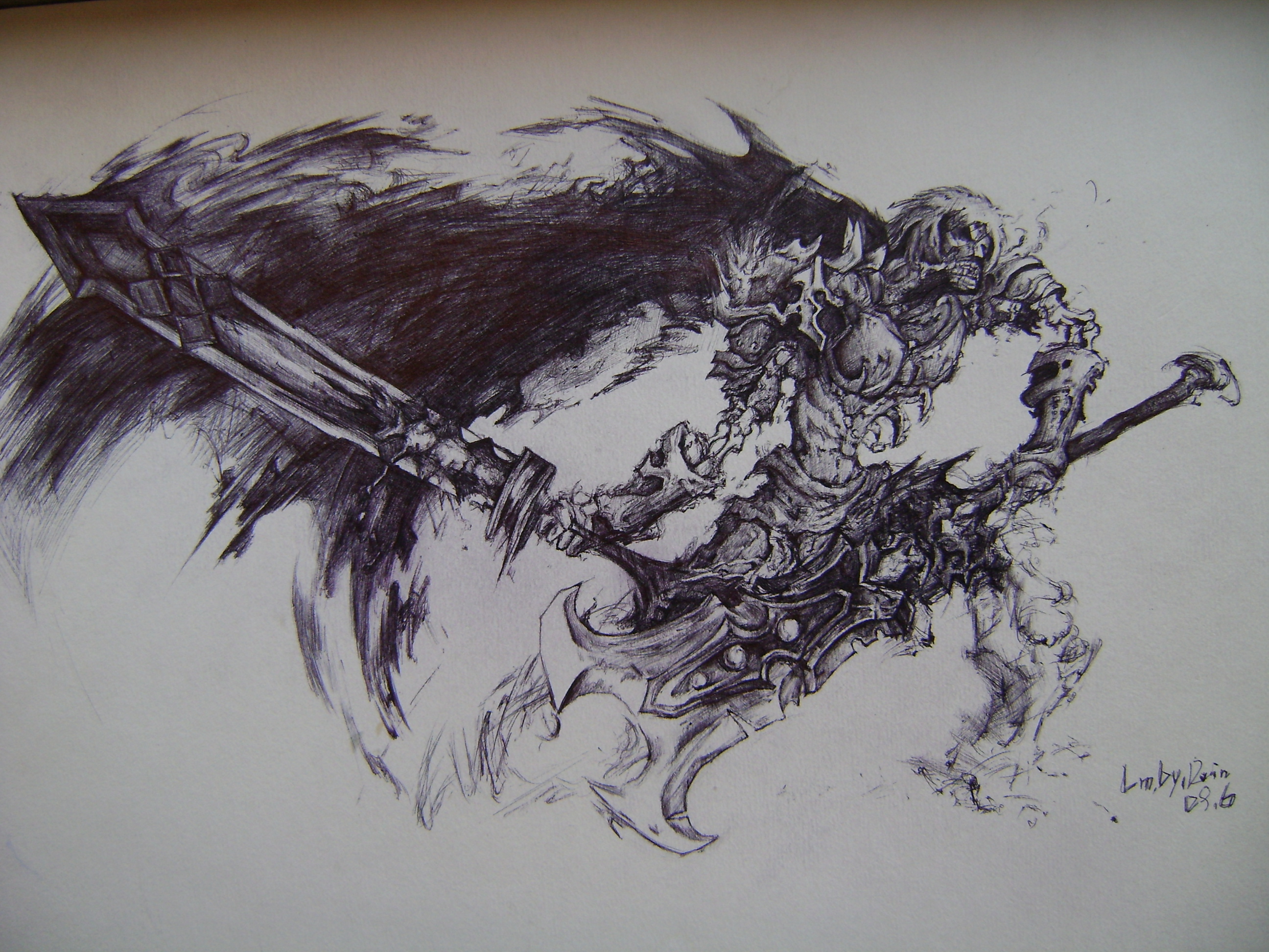 非原创临摹rained的亡灵战士