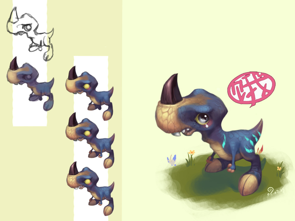 q版叔叔教你简笔画暴掠龙小毒皮