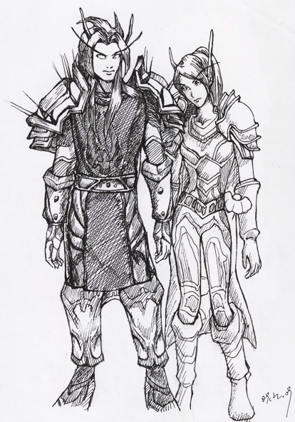 几张临摹的截图,黑水笔黑白流[更新几个,附萌物]