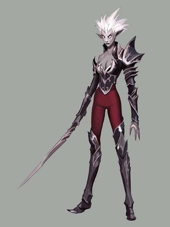 刺猬头的be女死亡骑士