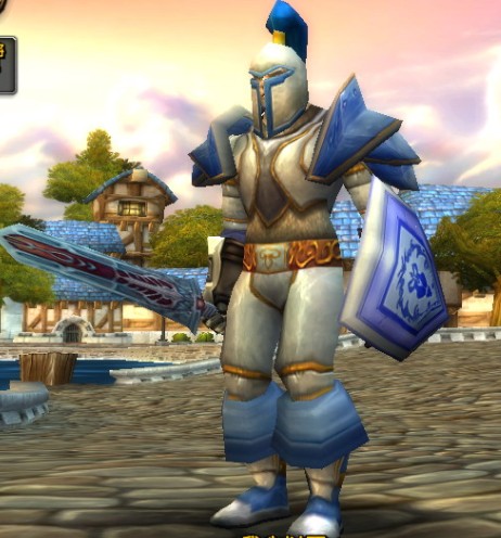 求君王的配套,暴风城卫兵拿的盾的造型.造型相当不错