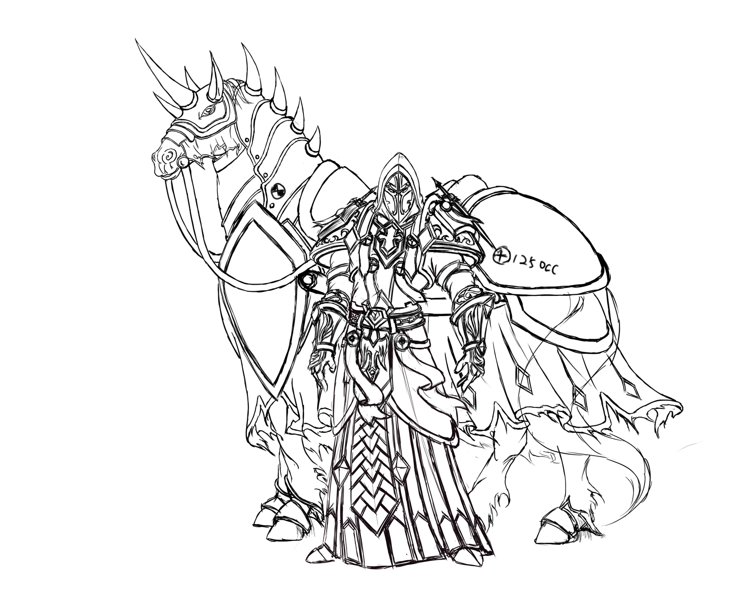 才画完新画那人那马