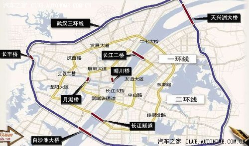 武汉长江桥梁分布图图片