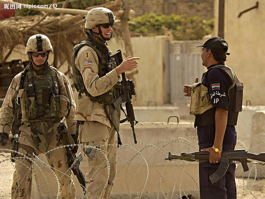 美军在伊拉克的各种图片