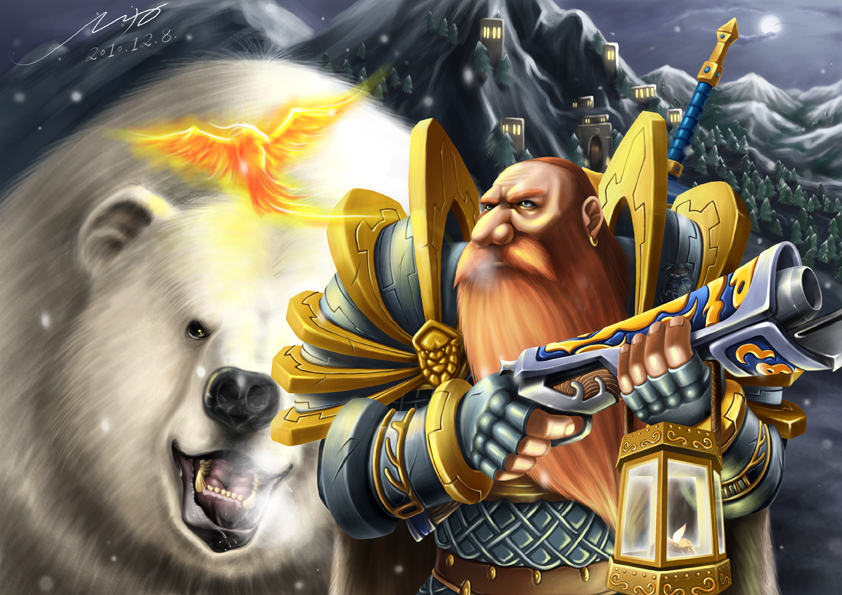 冰天雪地矮子猎人