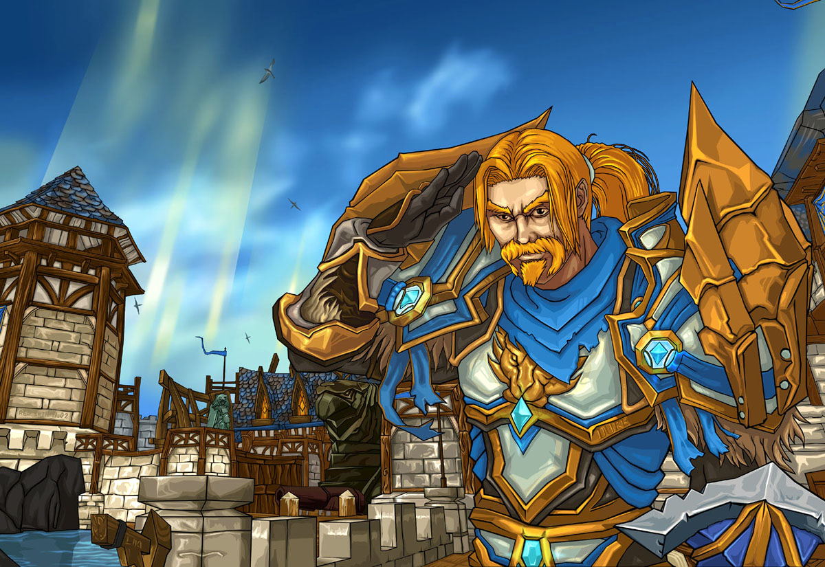 原创来自暴风城的骑士杜克狮心