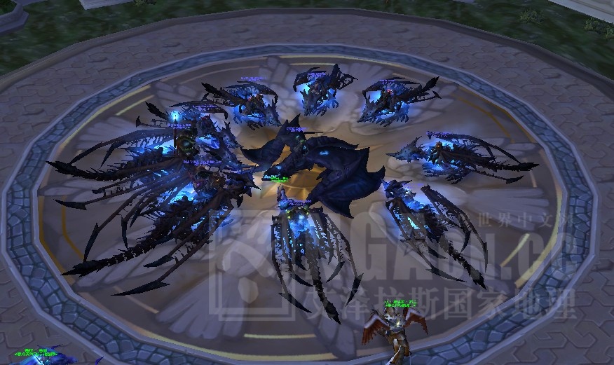 pve战报三区古加尔影子天下公会服务器首批10人icc成就龙