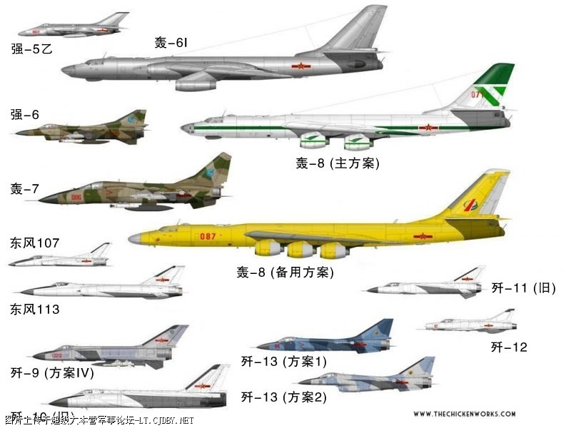 中国战机一览表图片