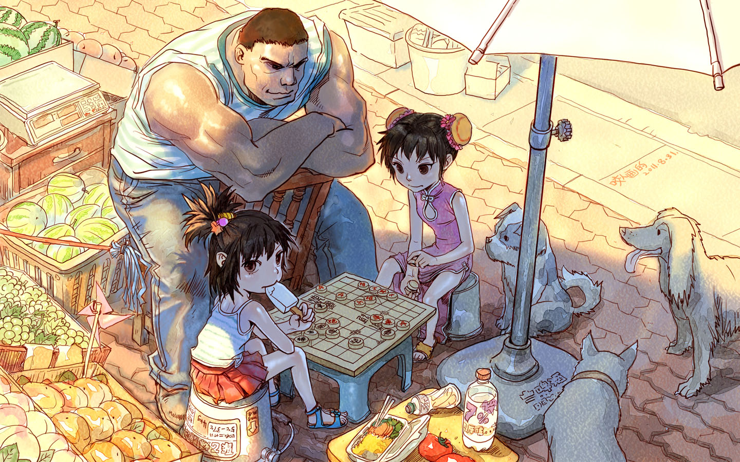 咬人画的生活随笔象棋