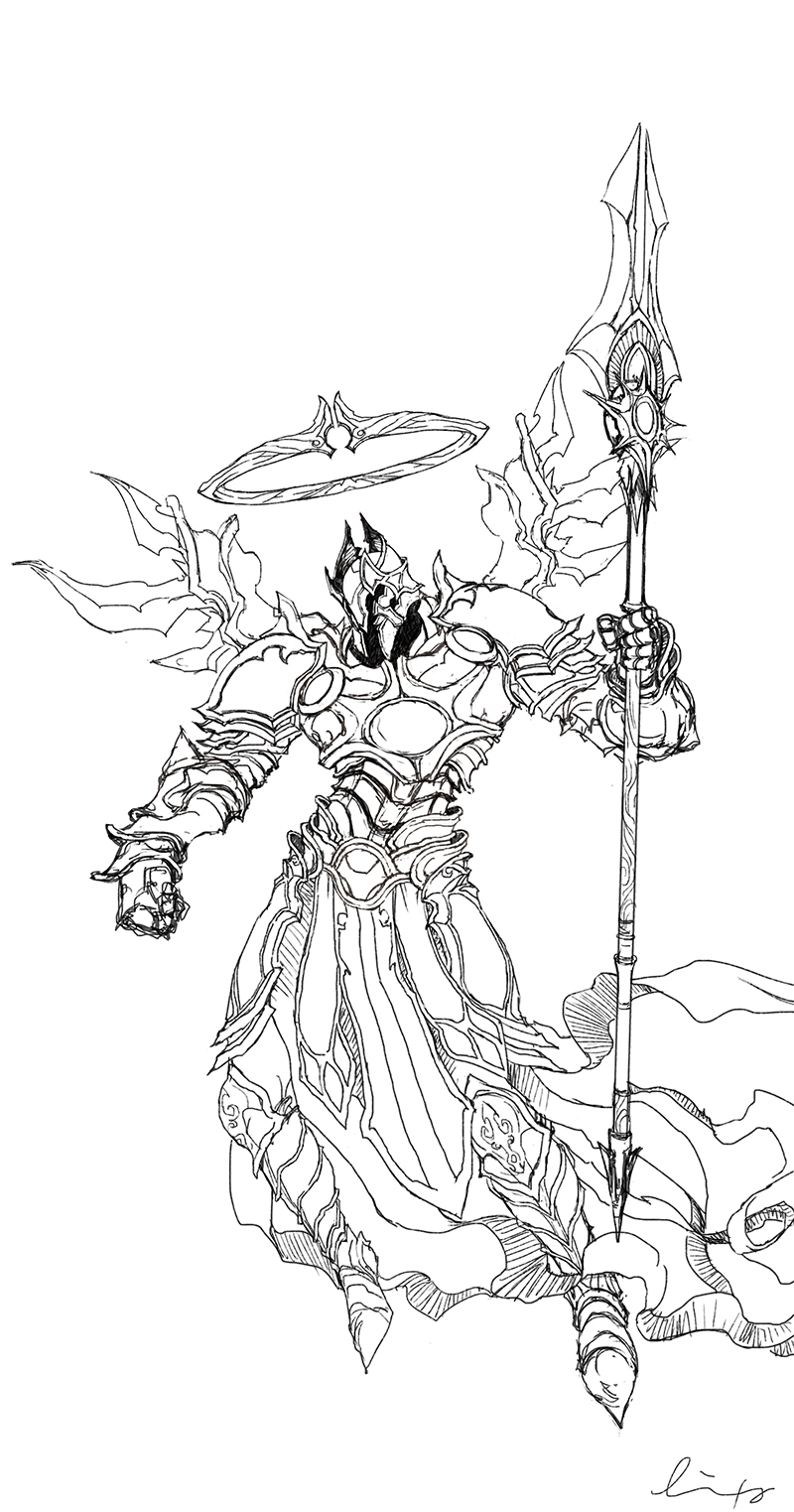 草图diabloiii英勇天使imperius