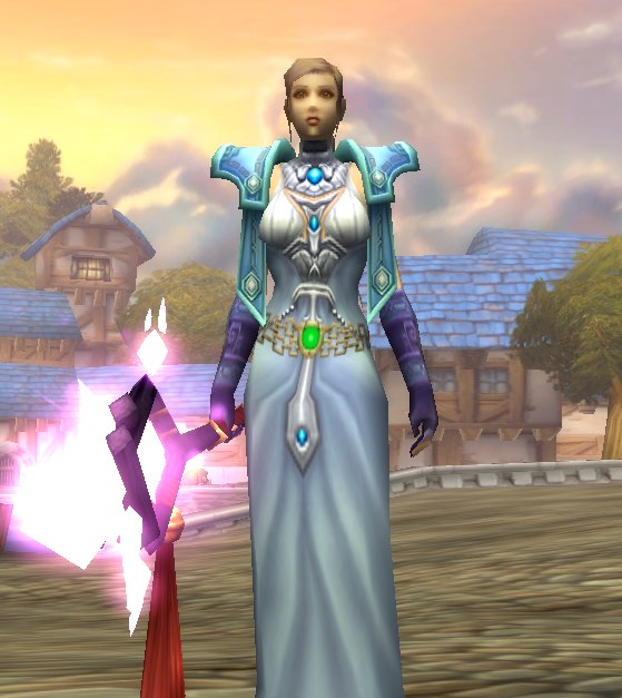 布甲非ms职业的一个比较搭配月布长袍的肩膀大家感觉如何