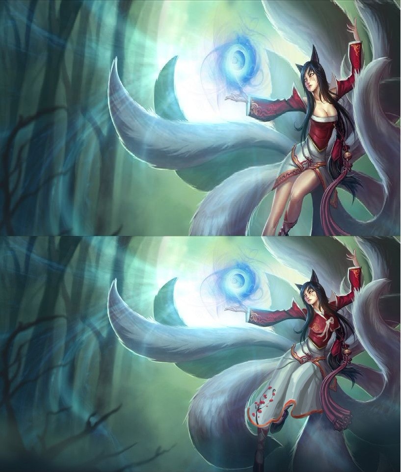 诶不是结束了么疑似国服好运姐和阿狸经典原画修改