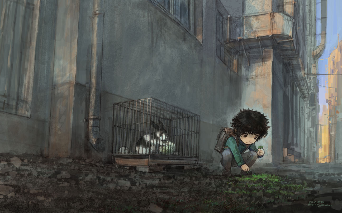 [草图] 咬人画的-生活随笔-早春