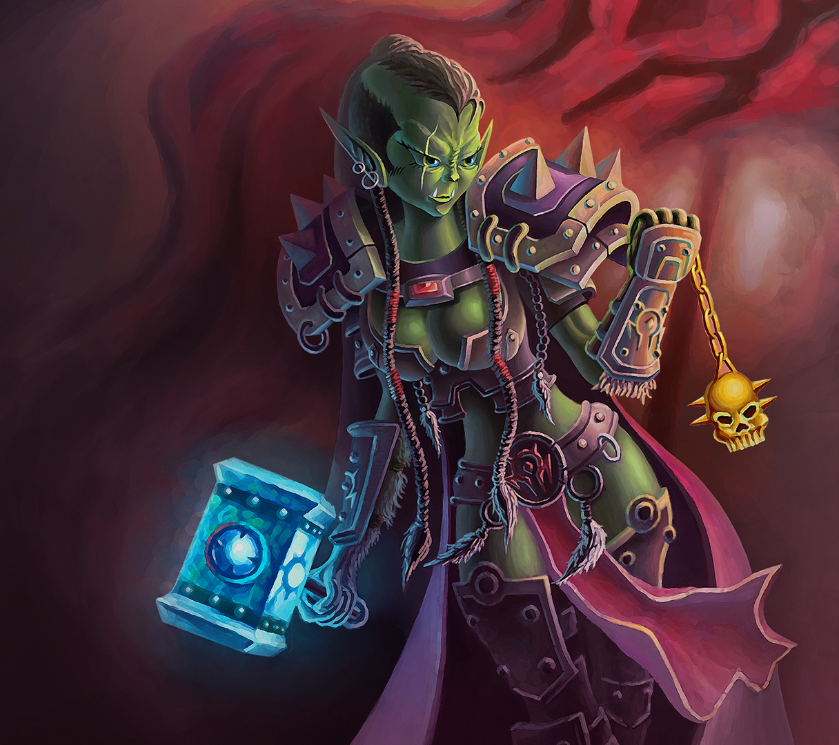 原创来个重口兽人大妈娘化萨尔