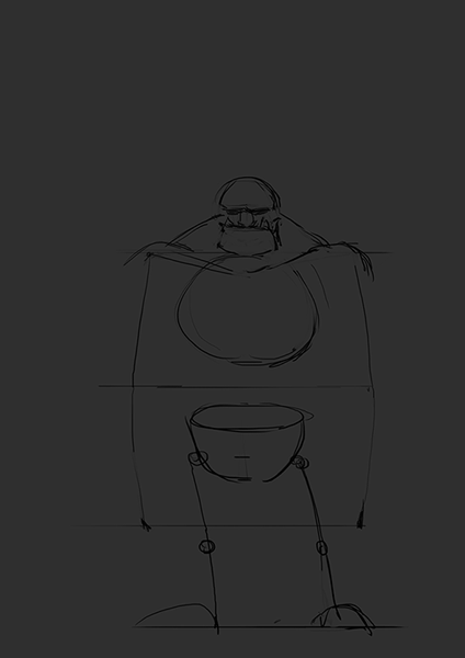 草图四不像的兽人萨满