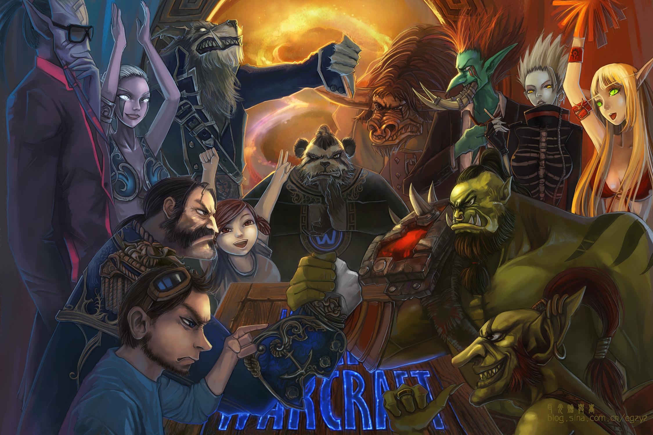 [激耸]wow八周年纪念-红蓝对决