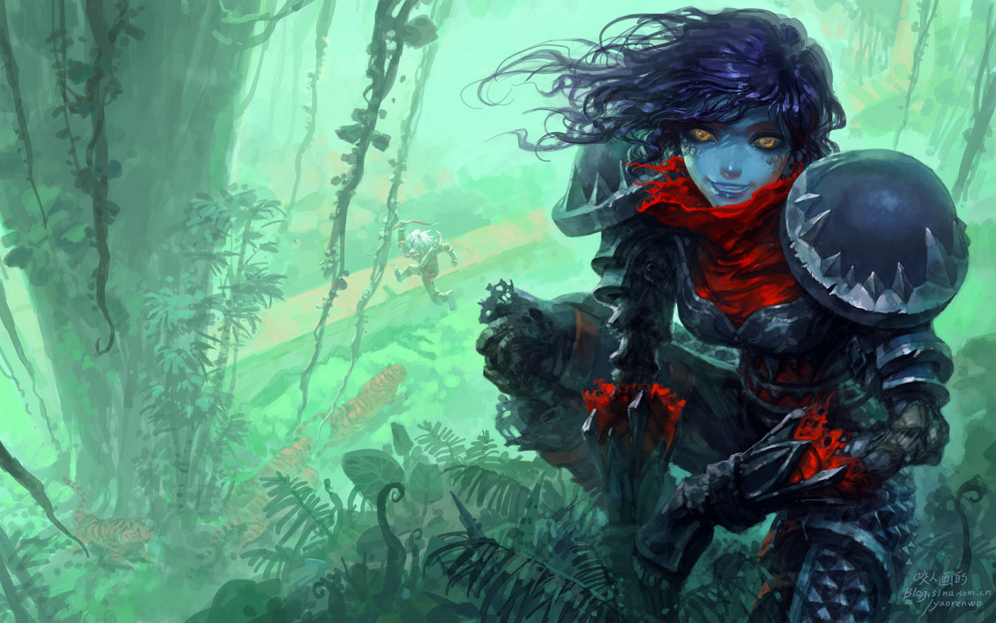 草图咬人画的wow的记忆新朋友