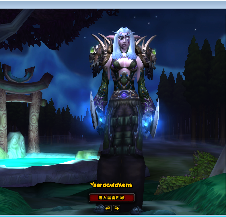 皮甲盗贼暗夜精灵盗贼基于s11灾变角斗士的皮甲外套的一套幻化另求古