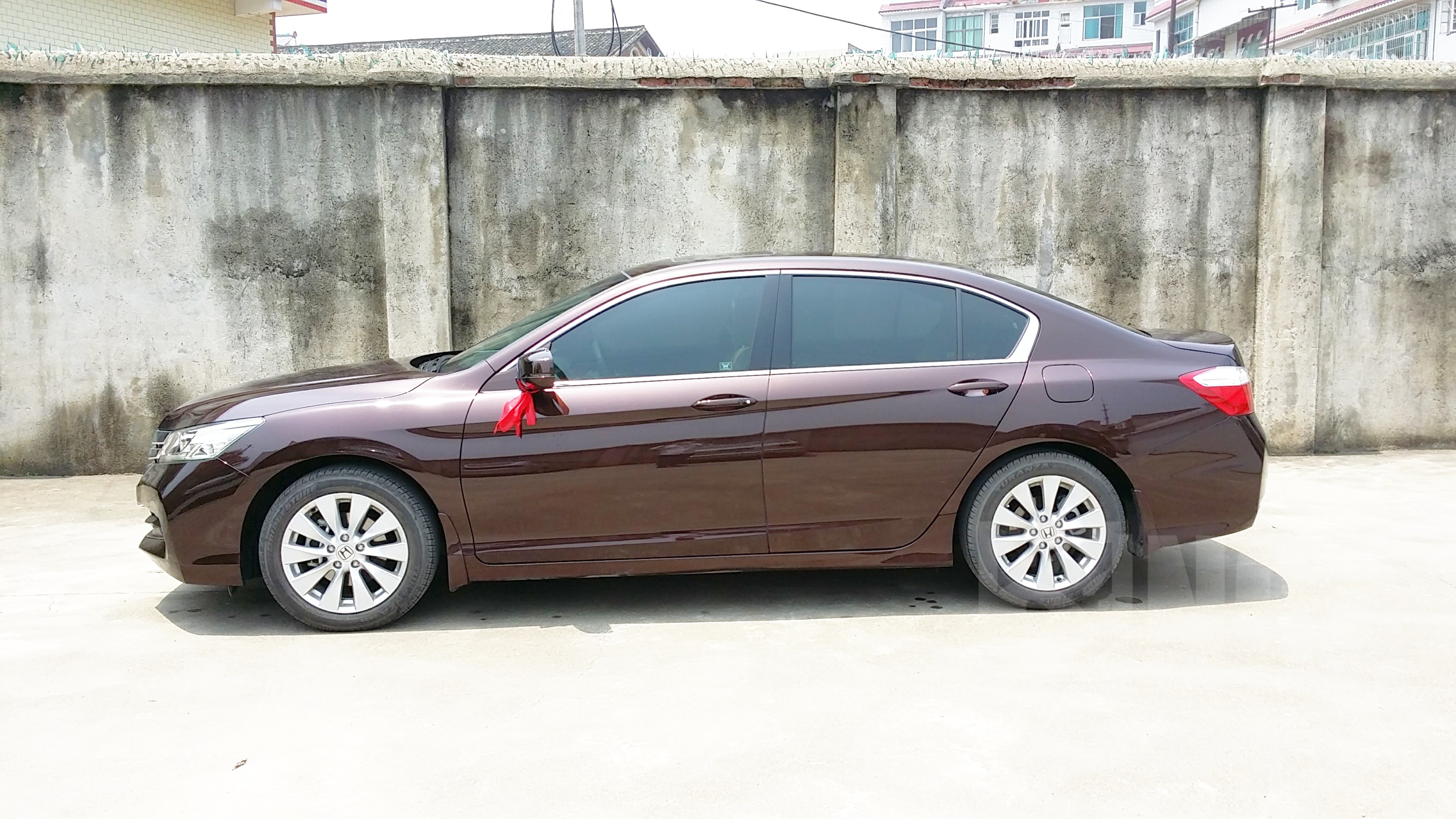 小众车给车版买系列9代雅阁24地球梦伪酒红琥珀金提车作业附01血照片