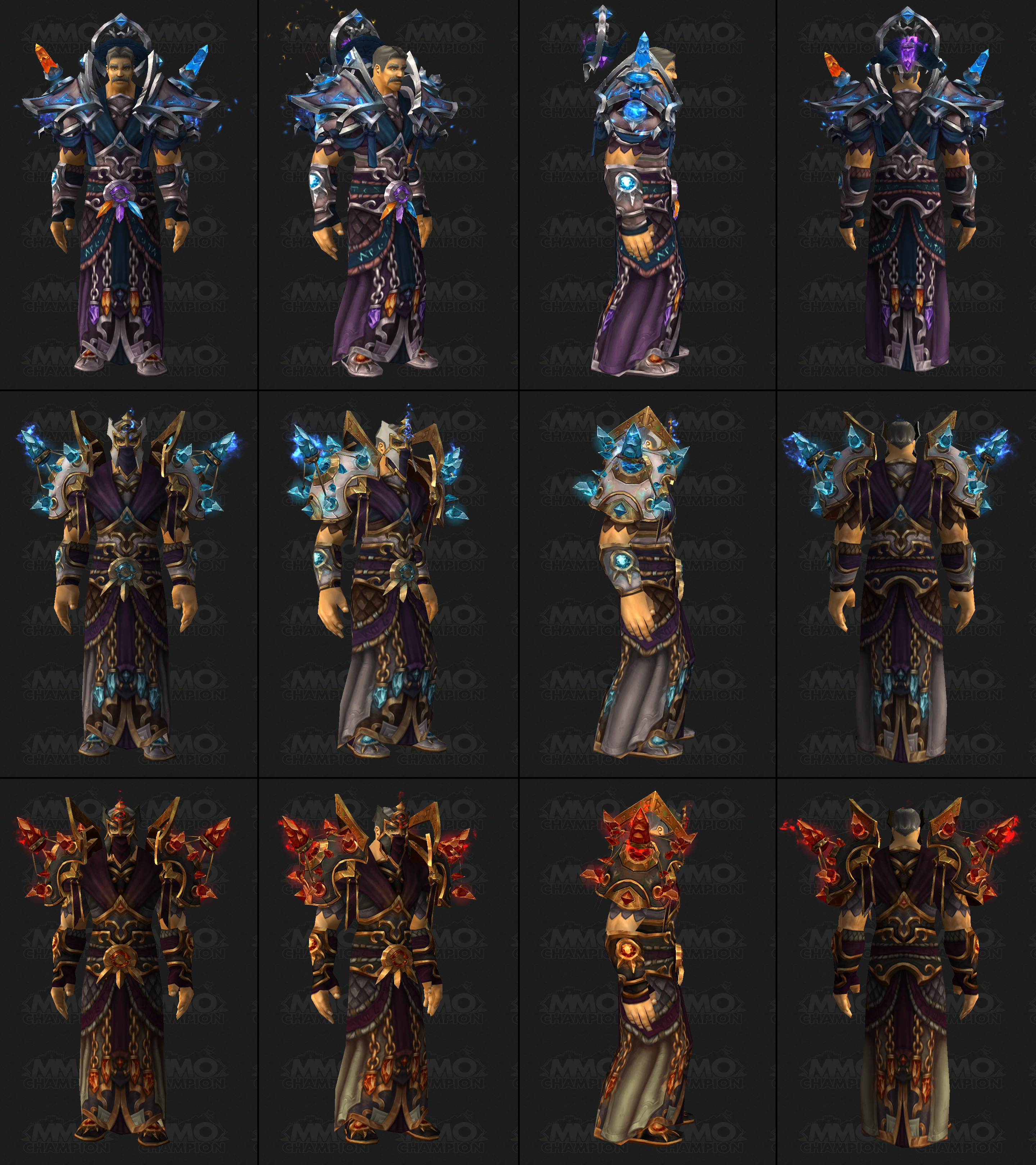 德拉诺之王德鲁伊t17套装法师萨满武僧t17套装史诗英雄普通视频图片