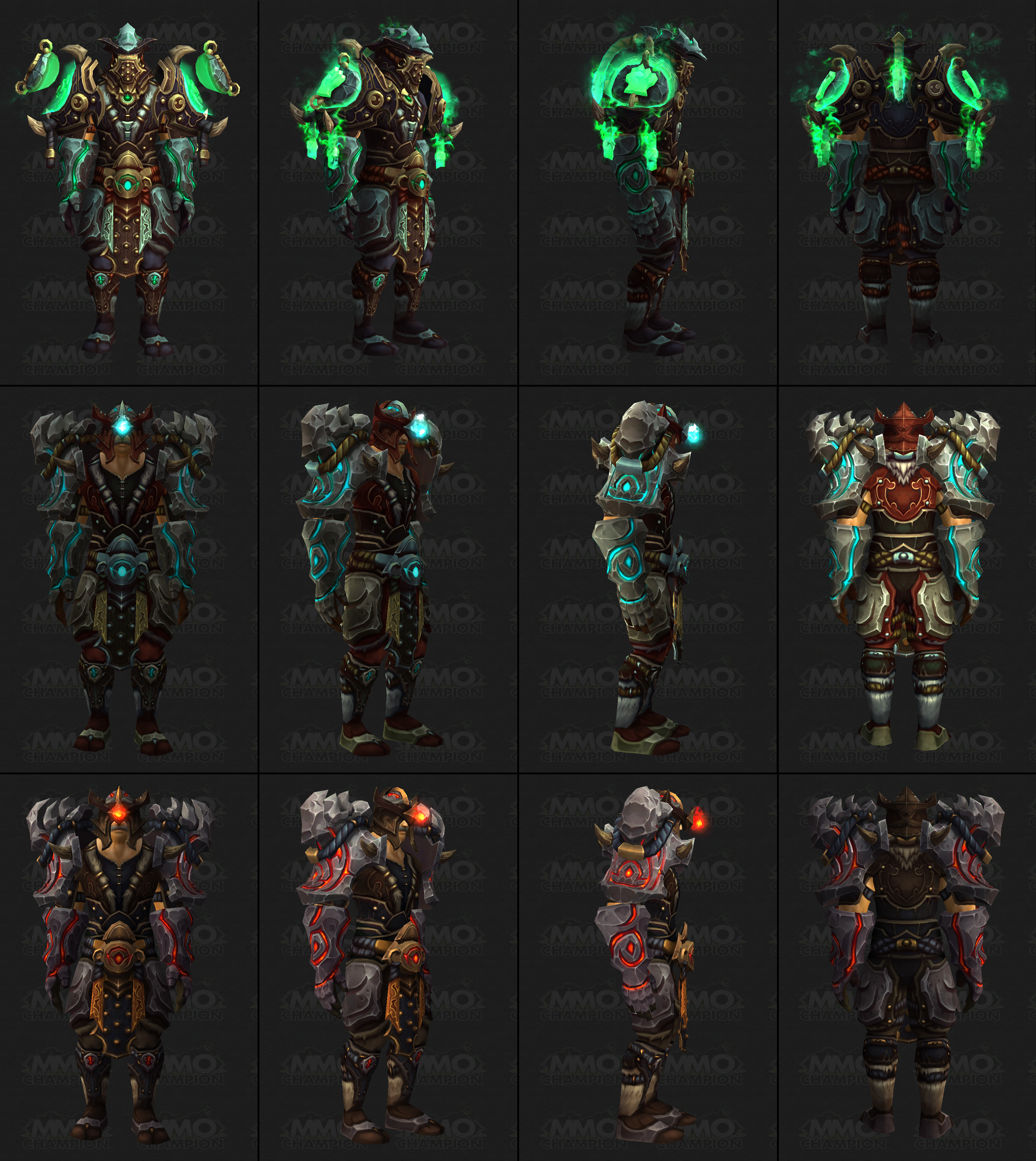 德拉诺之王德鲁伊t17套装法师萨满武僧t17套装史诗英雄普通视频图片