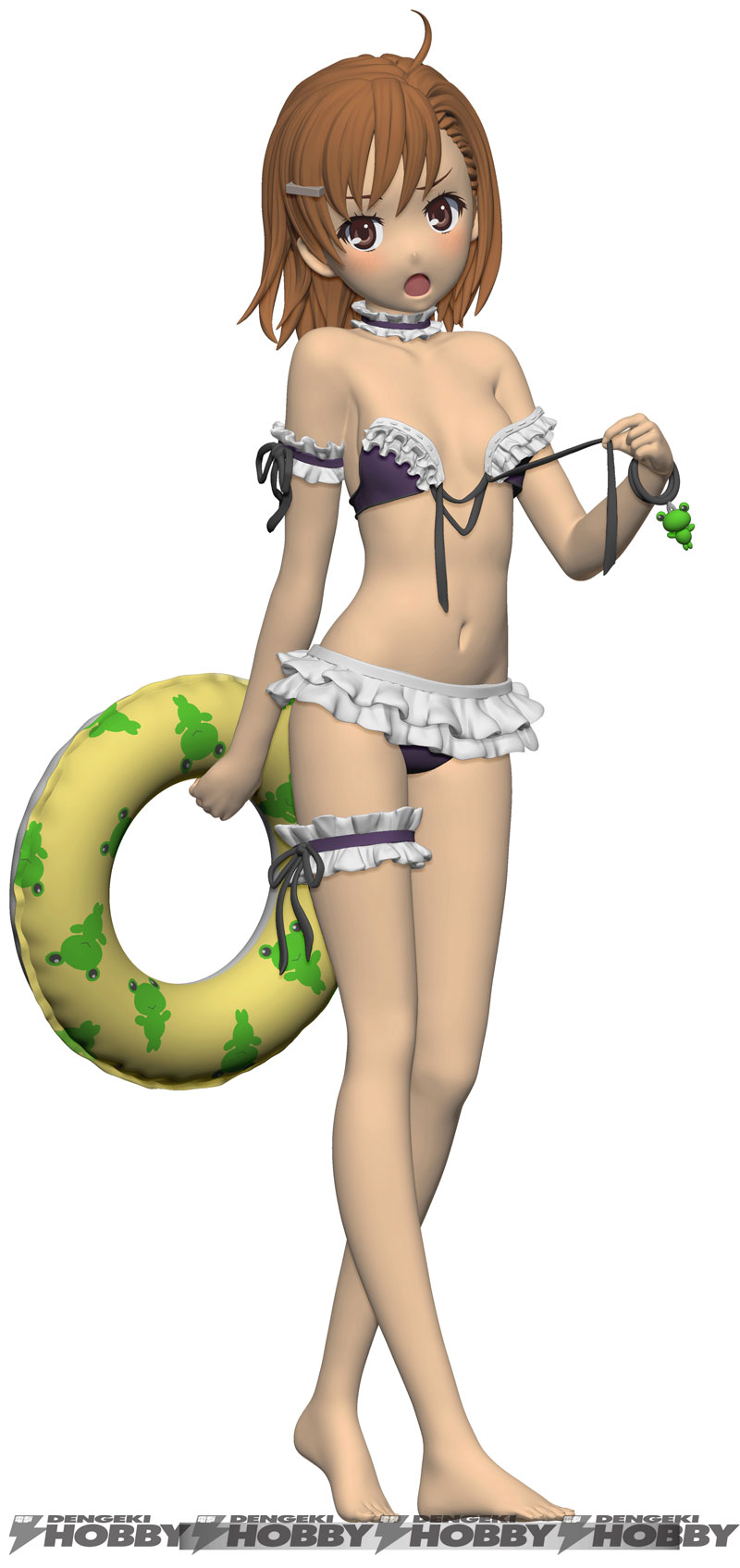 小报魔禁10年超大比例炮姐水着手办杂志图更新炮姐泳装pvc的彩色3dcg