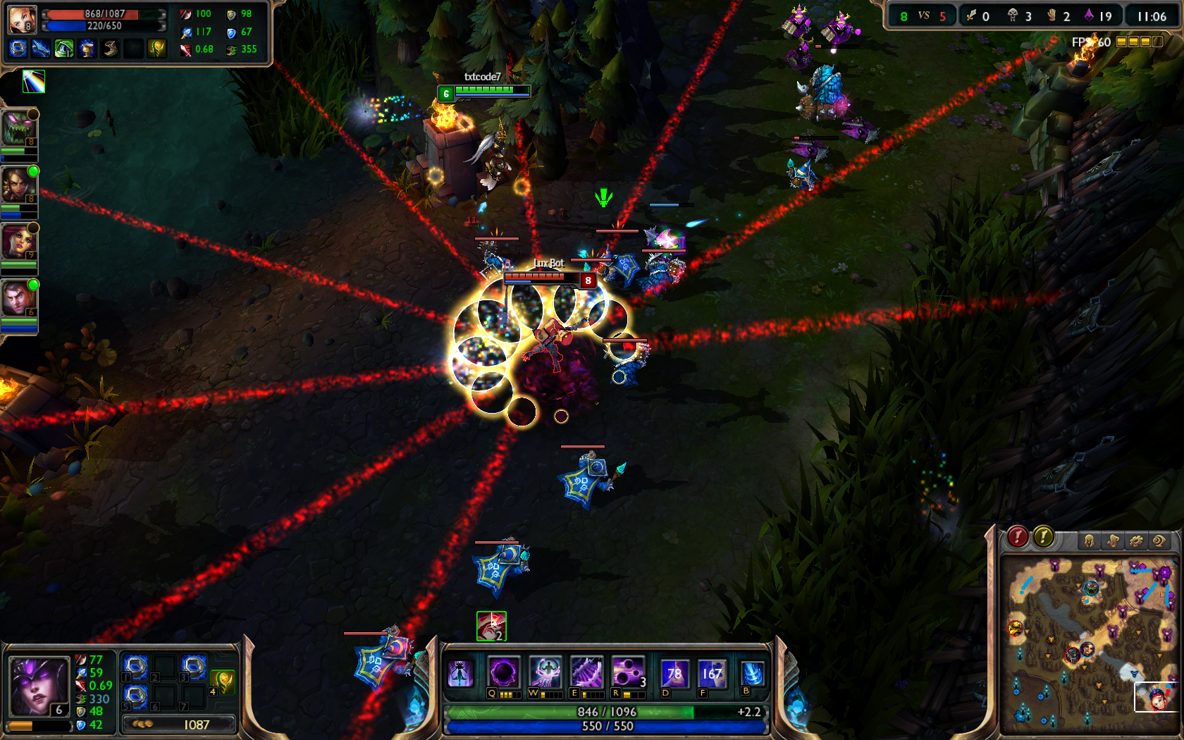 噩梦人机|LOL：游戏将开启噩梦模式，小法师技能提升一百倍。 一个E就一个屏幕。 你怎么认为？