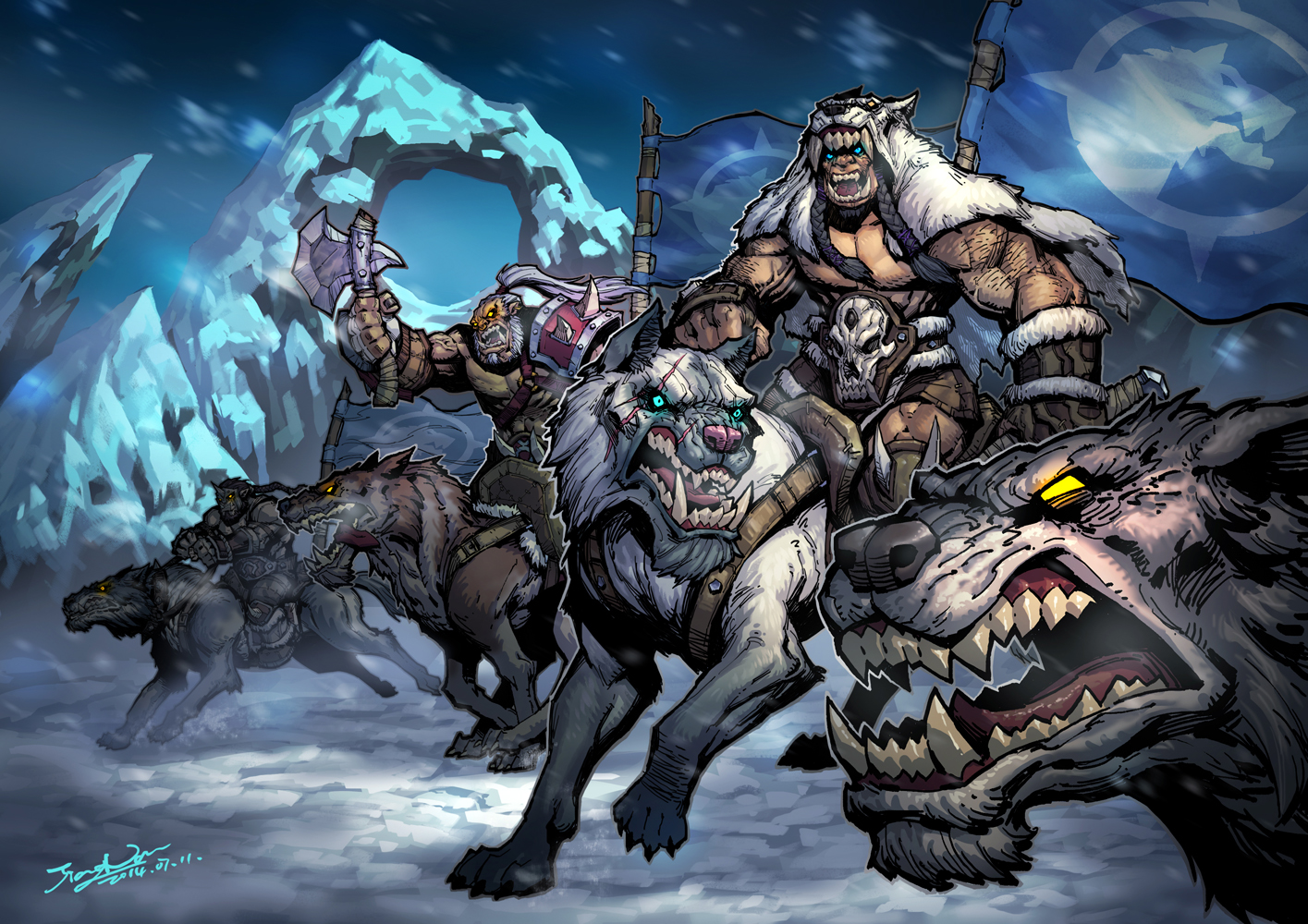 [7月命题绘] 霜狼氏族,冲锋!