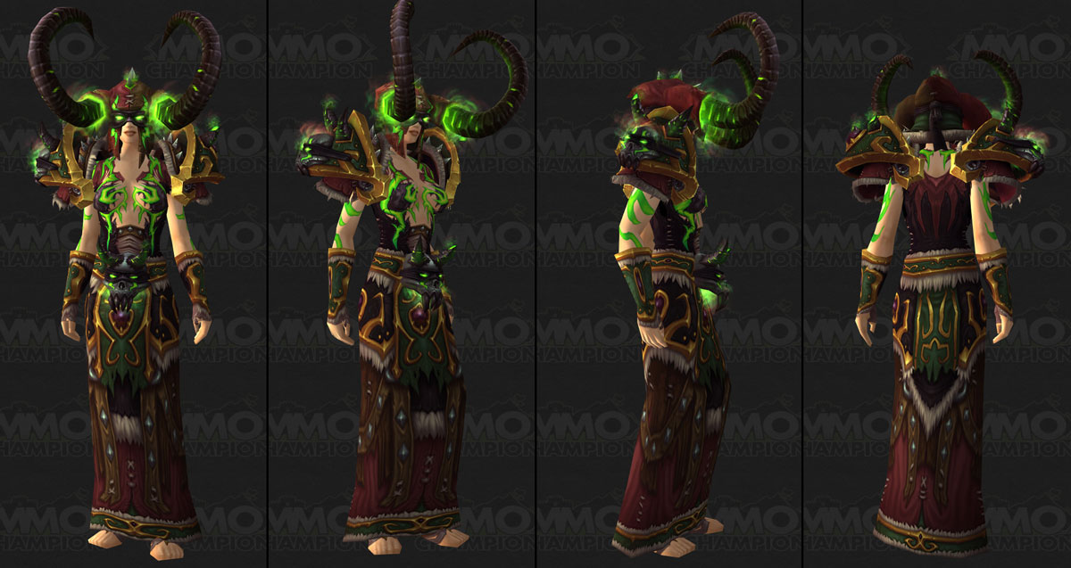 副本幻化活动大家觉得术士和牧师之间的黄金挑战幻化套装哪个更具个性