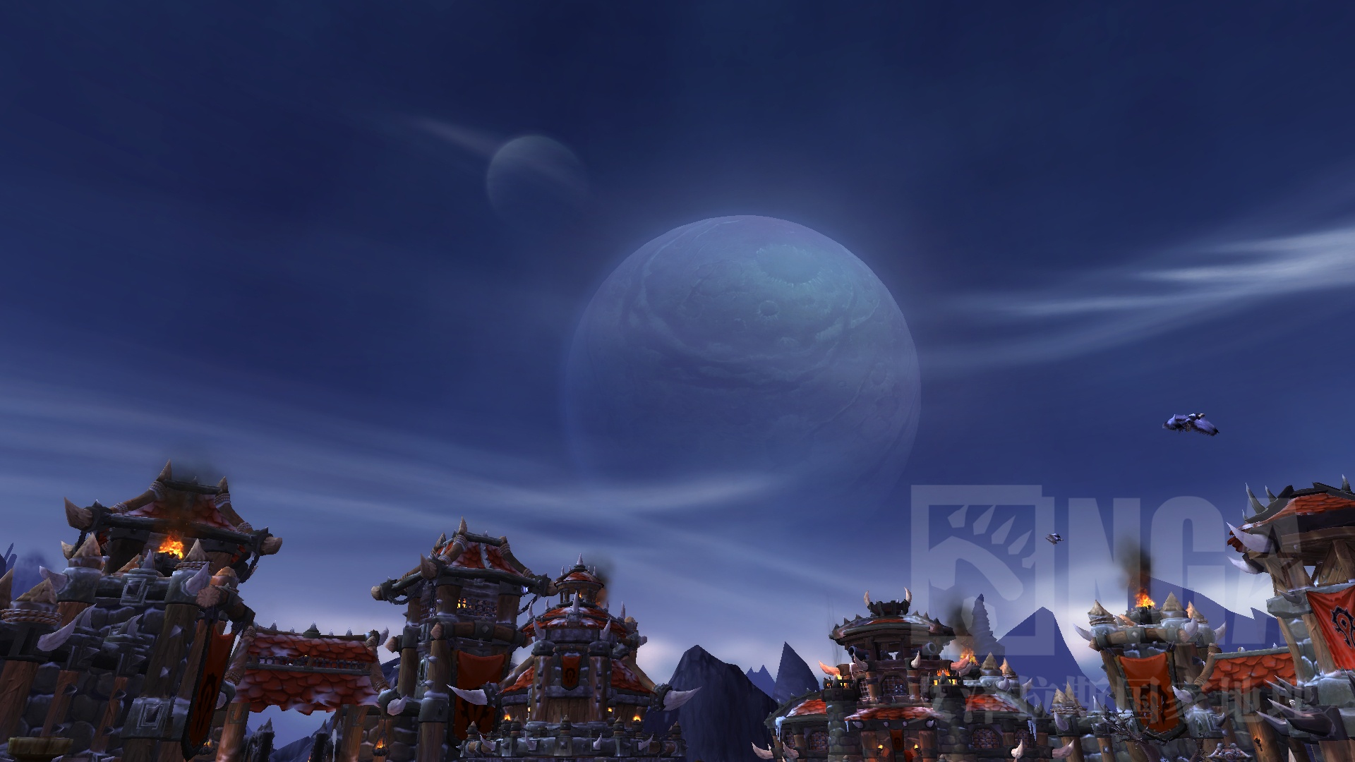 疑问我们在德拉诺抬头看见的两个星球是哪