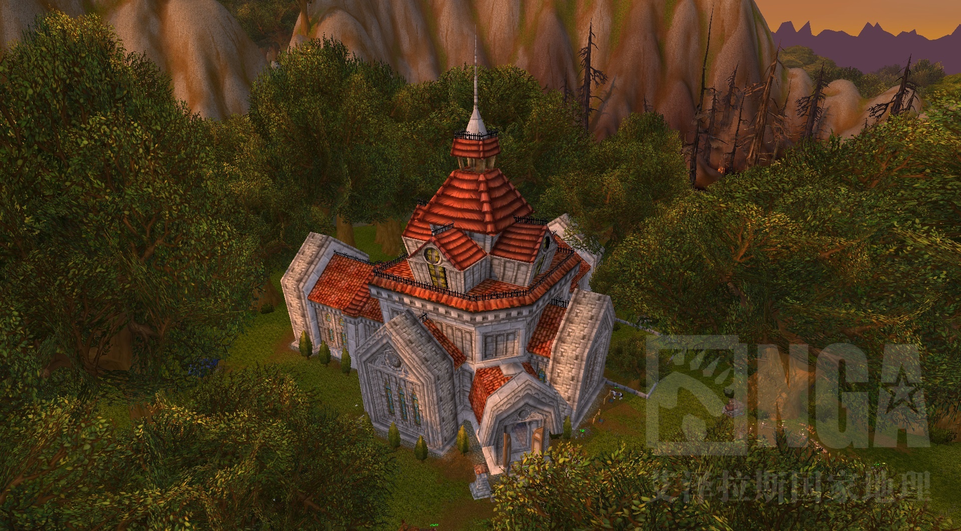 附北郡修道院全景照一张