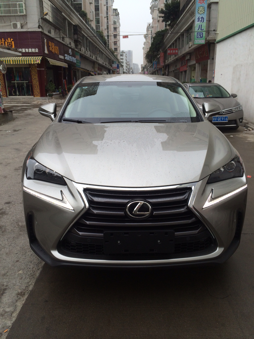 补认证雷克萨斯nx200乞丐版超音速钛银提车作业防一血
