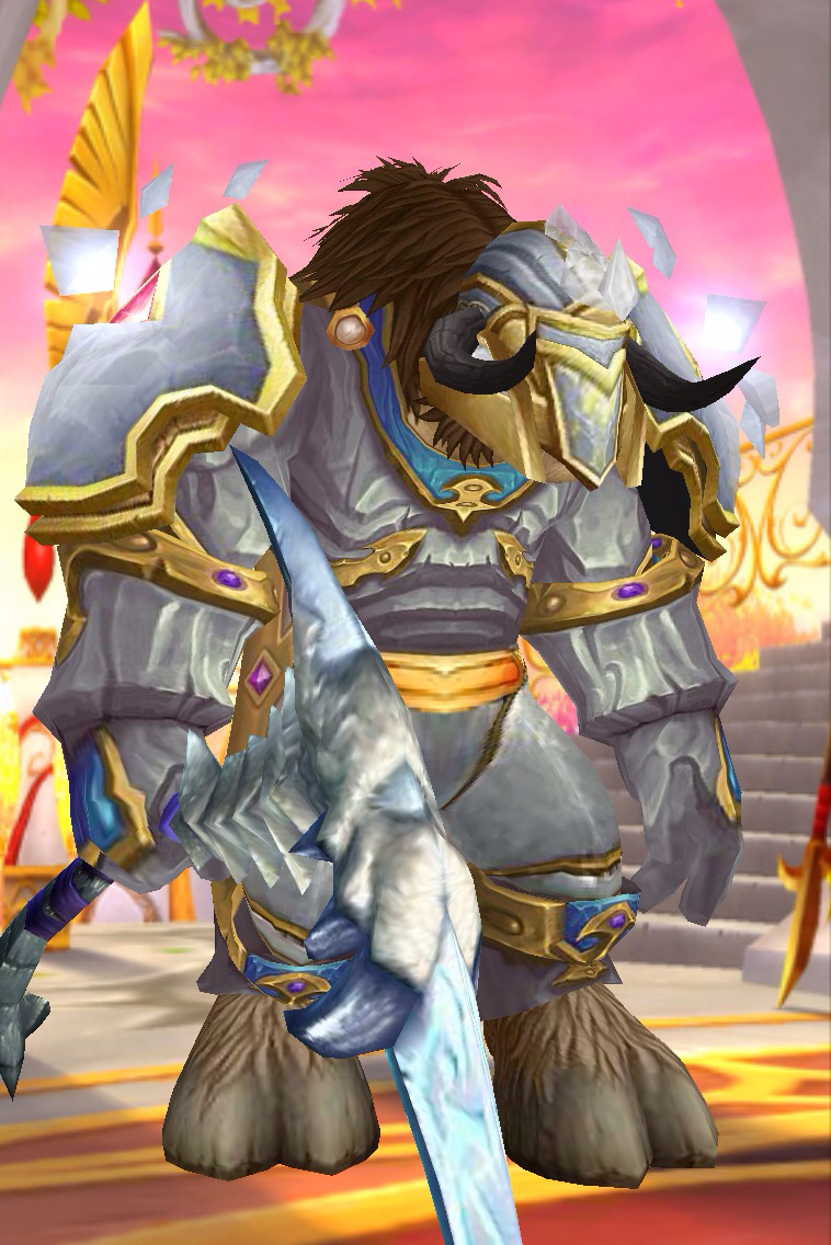 板甲银白色的牛头人