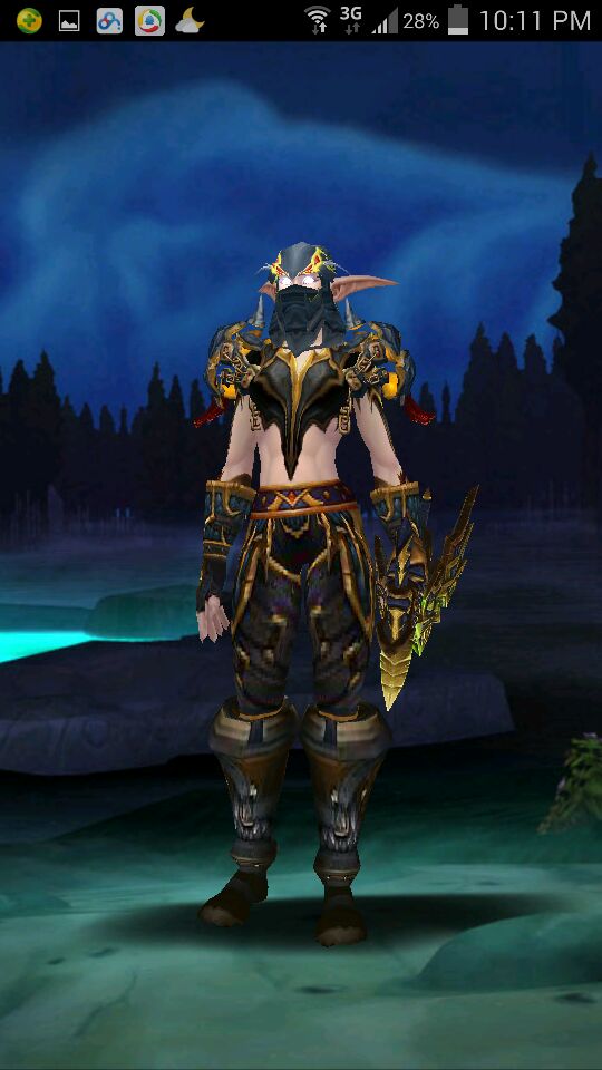 锁甲暗夜精灵猎人幻化求大神点化