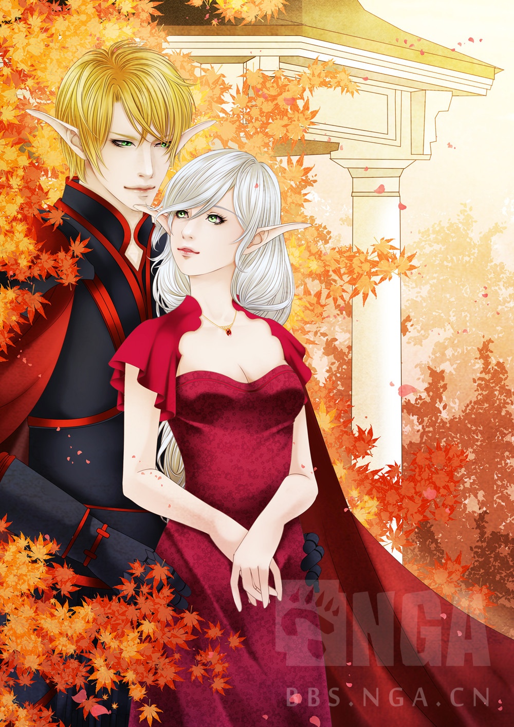 原创人物卡立绘安琪黎明玫瑰and伊利亚陨日