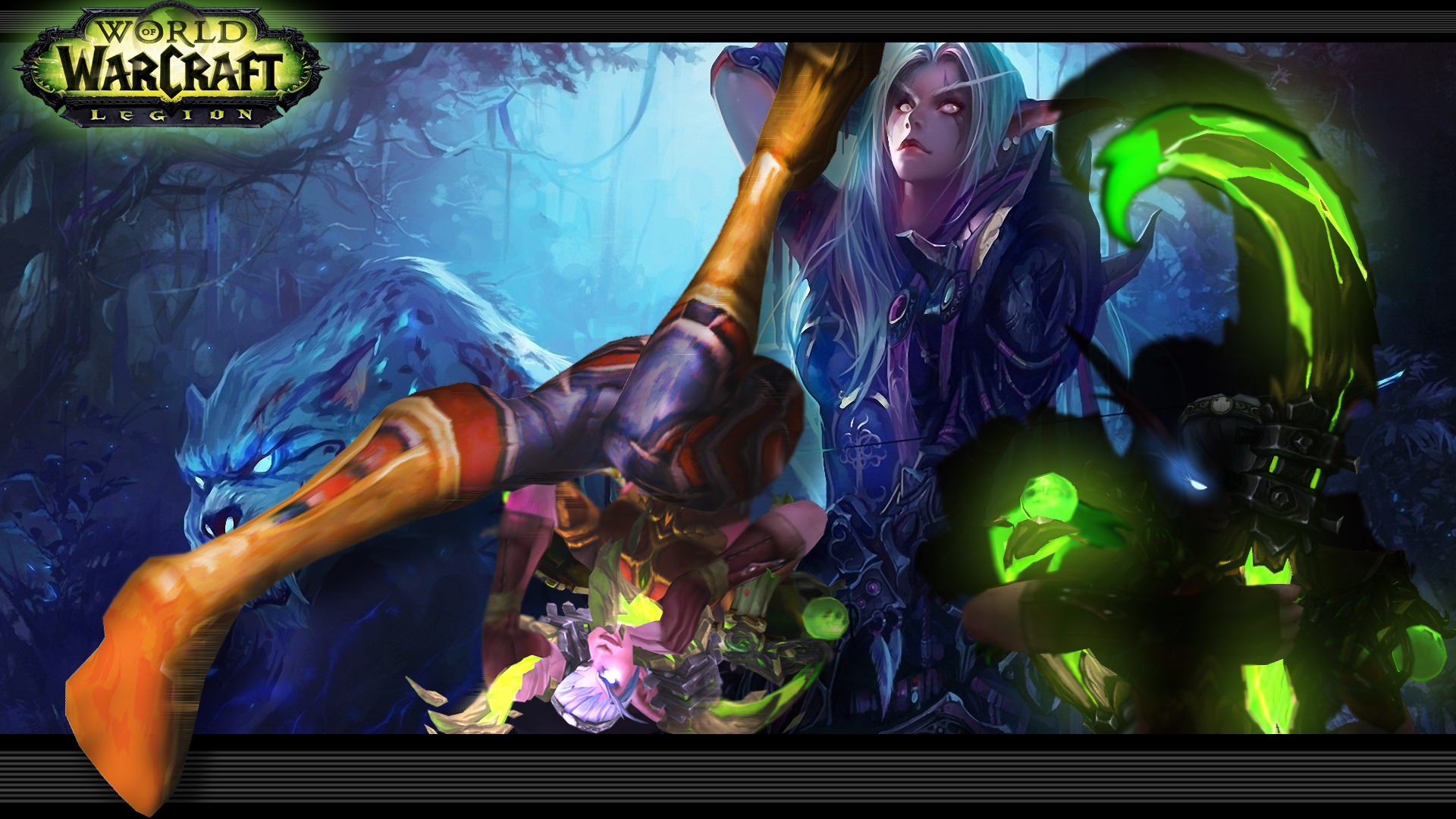 魔兽玩家自制英雄榜角色桌面第三弹 欢迎定制