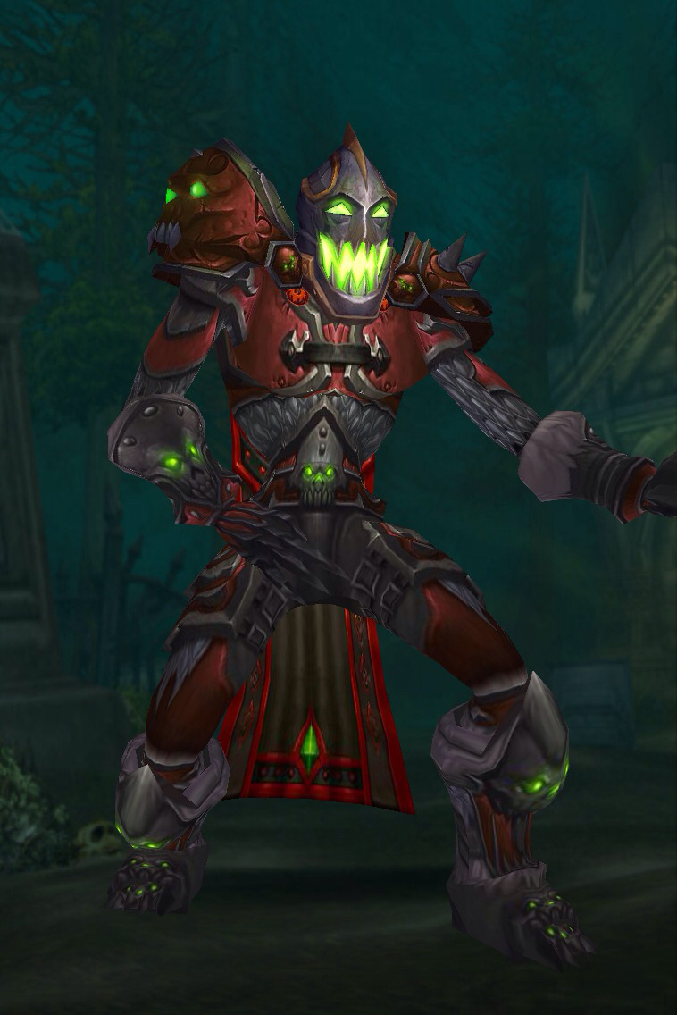 现在很少看见亡灵战士,发下刚弄的吧,谁说亡灵不够帅,还有比这更帅的?