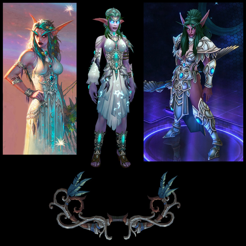 锁甲神似泰兰德的暗夜女猎人幻化