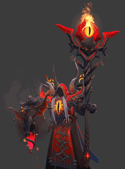 术士新套装猩红恶魔眼求大家支持