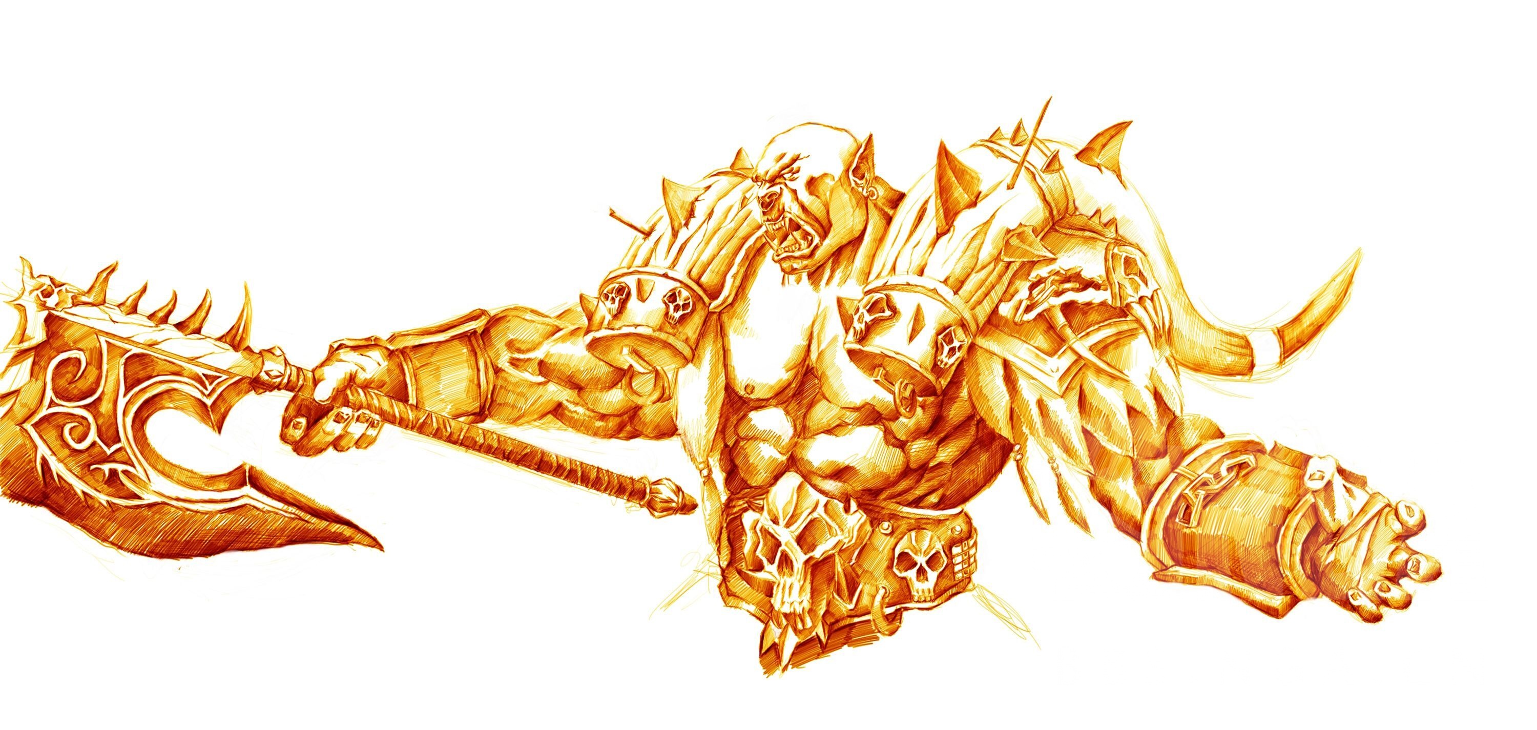 新手素描加尔鲁什地狱咆哮不胜利毋宁死